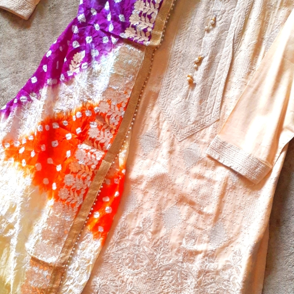 Pakistani Indian designer kurta set